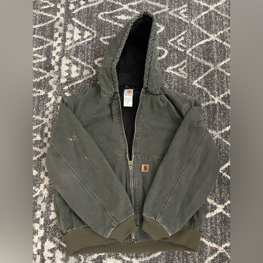 vintage Carhartt J130 Active Jacket in Moss Green
